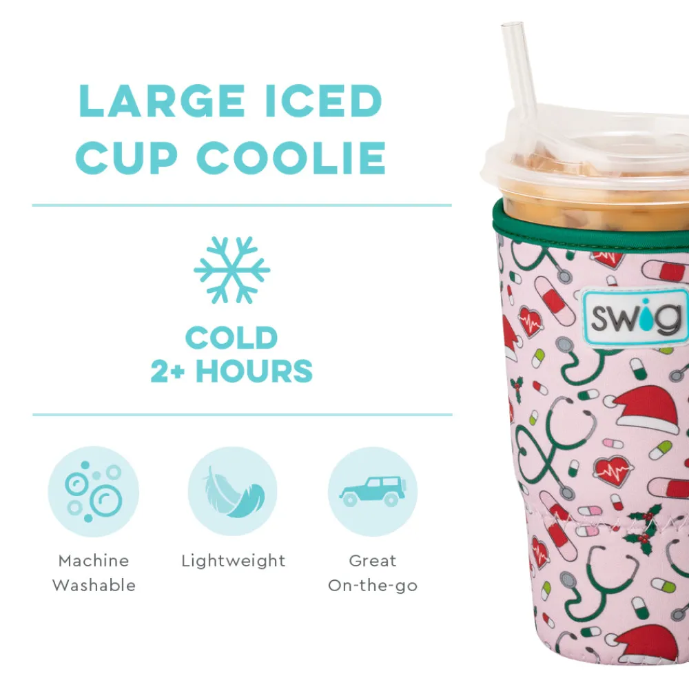 Swig Life Drink Coolies New Sizes!|Santa's Scrubs^Santa's Scrubs Large Iced Cup Coolie