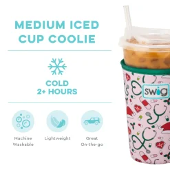 Swig Life Drink Coolies New Sizes!|Santa's Scrubs^Santa's Scrubs Medium Iced Cup Coolie