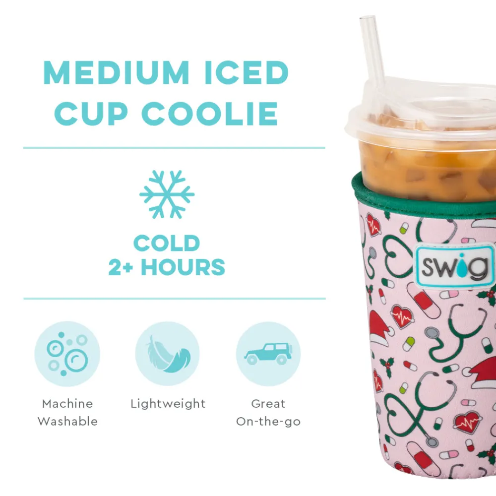 Swig Life Drink Coolies New Sizes!|Santa's Scrubs^Santa's Scrubs Medium Iced Cup Coolie