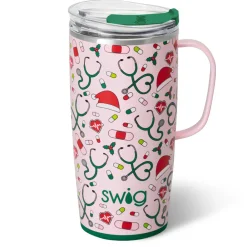 Swig Life Travel Mugs|Santa's Scrubs^Santa's Scrubs Travel Mug 22oz