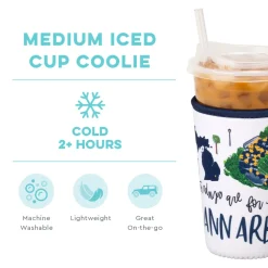 Swig Life Drink Coolies New Sizes!|Gameday^Saturdays in Ann Arbor Medium Iced Cup Coolie