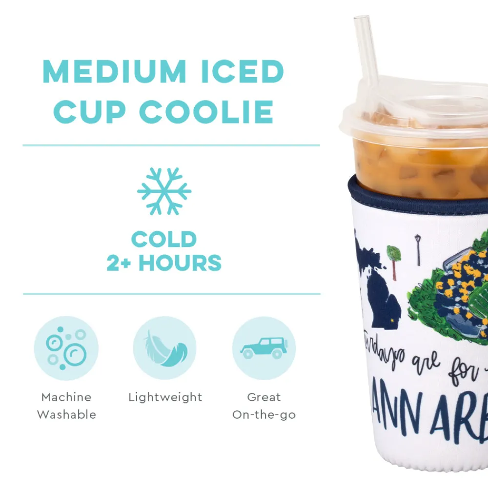 Swig Life Drink Coolies New Sizes!|Gameday^Saturdays in Ann Arbor Medium Iced Cup Coolie