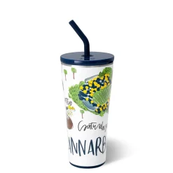 Swig Life Tumblers New Sizes!|Gameday^Saturdays In Ann Arbor, MI 32oz Straw Tumbler -