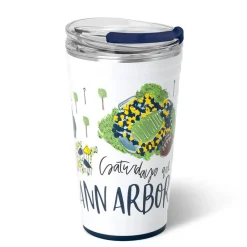 Swig Life Tumblers New Sizes!|Gameday^Saturdays In Ann Arbor, MI 24oz Party Cup -