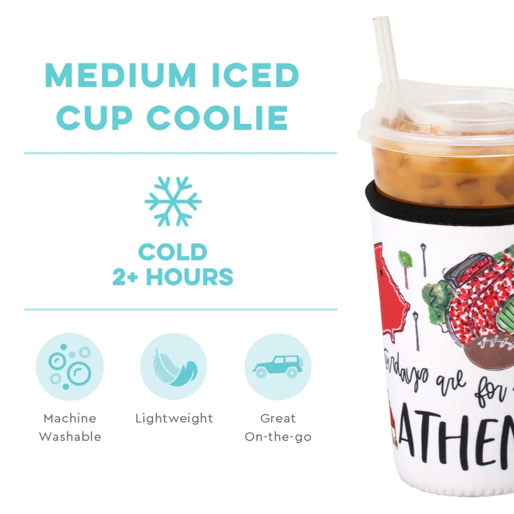 Swig Life Drink Coolies New Sizes!|Gameday^Saturdays in Athens Medium Iced Cup Coolie