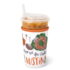 Swig Life Drink Coolies New Sizes!|Gameday^Saturdays in Austin Medium Iced Cup Coolie