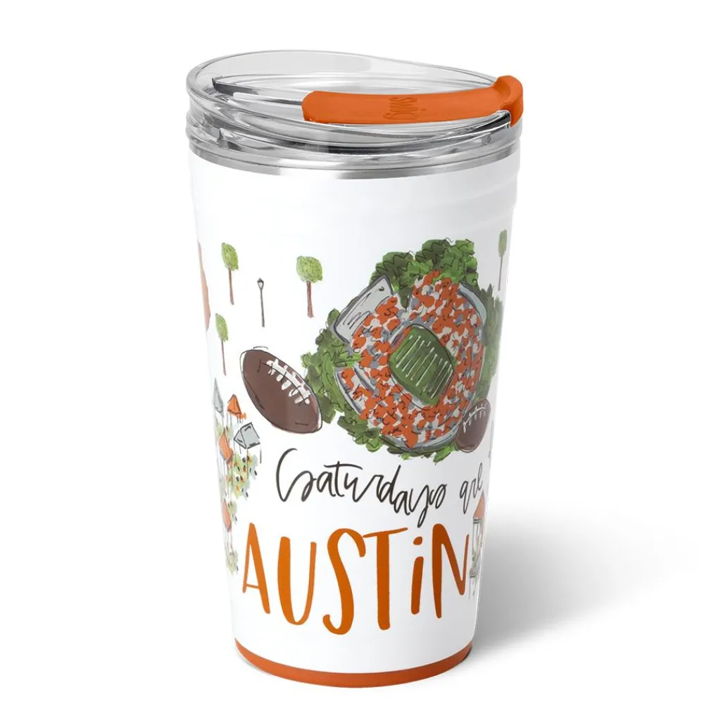 Swig Life Tumblers New Sizes!|Gameday^Saturdays In Austin, TX 24oz Party Cup -