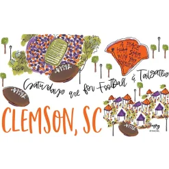 Swig Life Tumblers New Sizes!|Gameday^Saturdays In Clemson, SC 32oz Straw Tumbler -