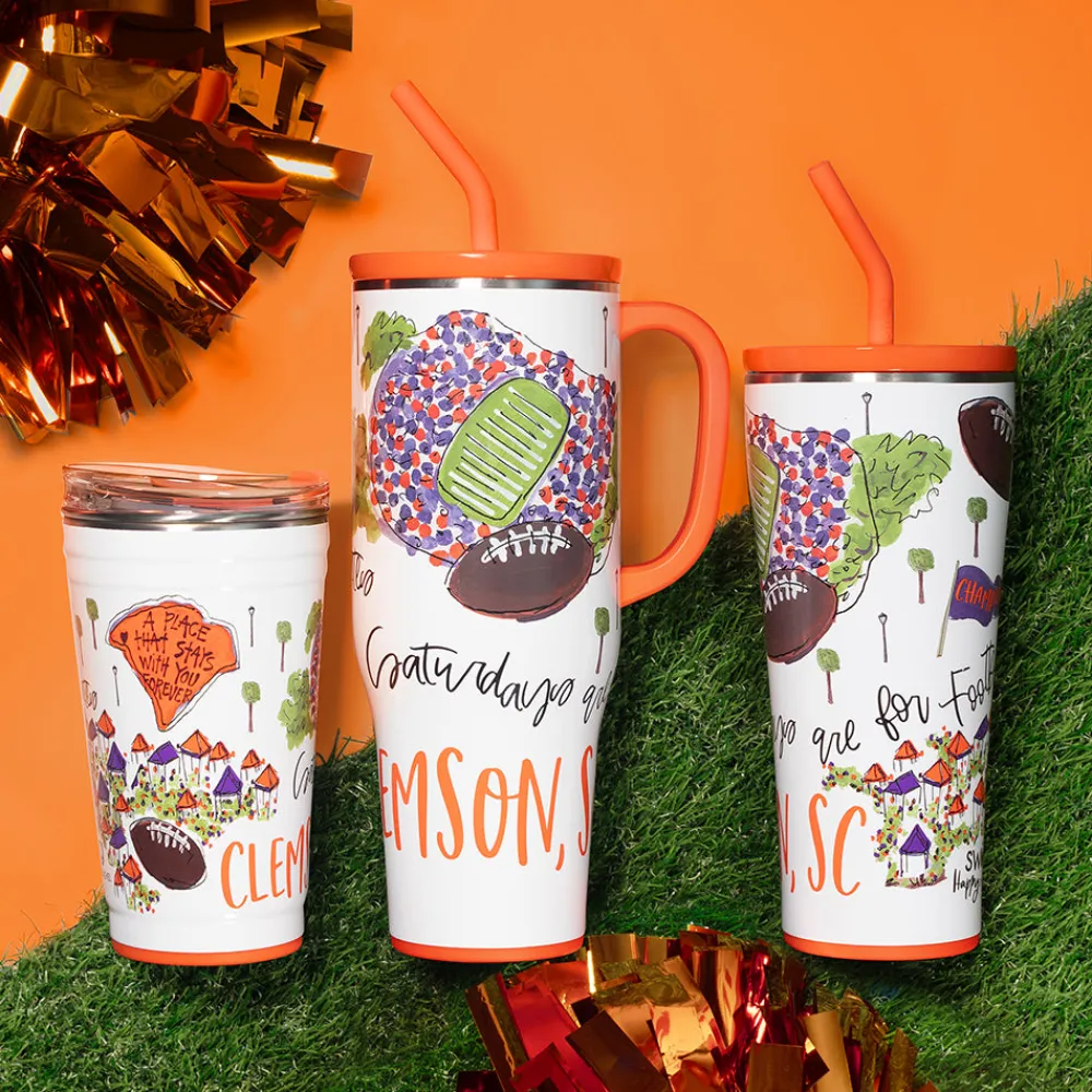 Swig Life Tumblers New Sizes!|Gameday^Saturdays In Clemson, SC 24oz Party Cup -