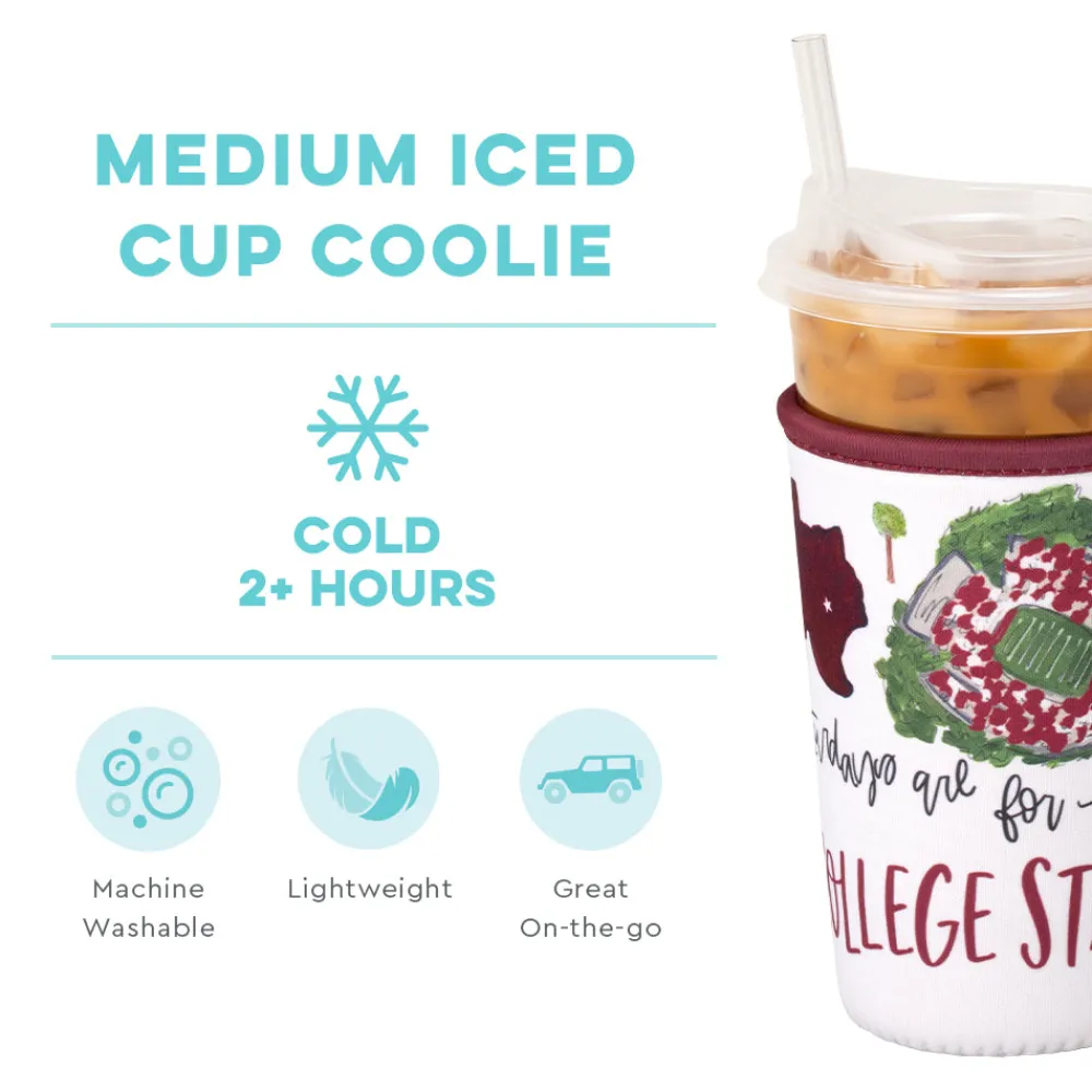 Swig Life Drink Coolies New Sizes!|Gameday^Saturdays in College Station Medium Iced Cup Coolie