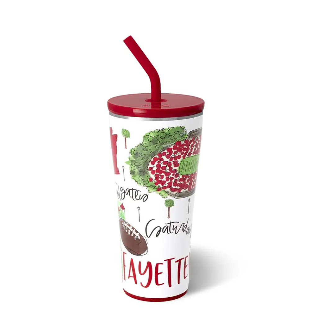 Swig Life Tumblers New Sizes!|Gameday^Saturdays In Fayetteville, AR 32oz Straw Tumbler -