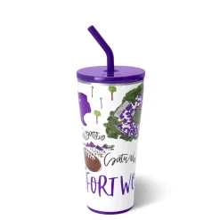 Swig Life Tumblers New Sizes!|Gameday^Saturdays In Fort Worth, TX 32oz Straw Tumbler -