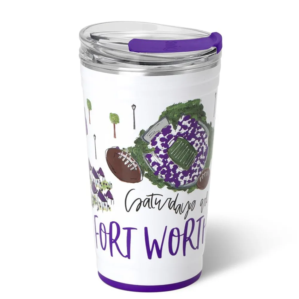 Swig Life Tumblers New Sizes!|Gameday^Saturdays In Fort Worth, TX 24oz Party Cup -