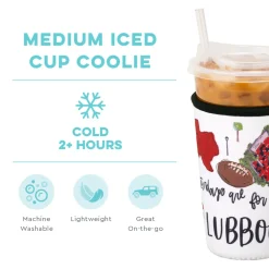 Swig Life Drink Coolies New Sizes!|Gameday^Saturdays in Lubbock Medium Iced Cup Coolie