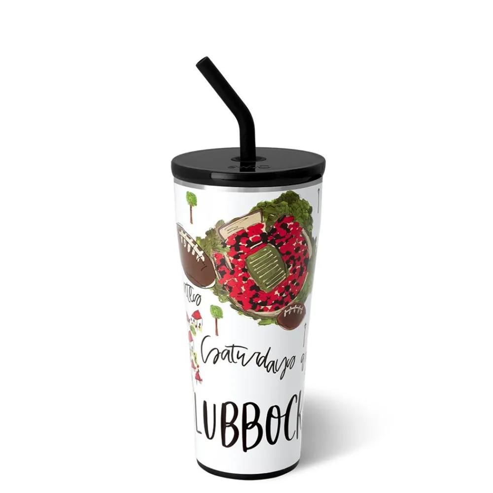 Swig Life Tumblers New Sizes!|Gameday^Saturdays In Lubbock, TX 32oz Straw Tumbler -