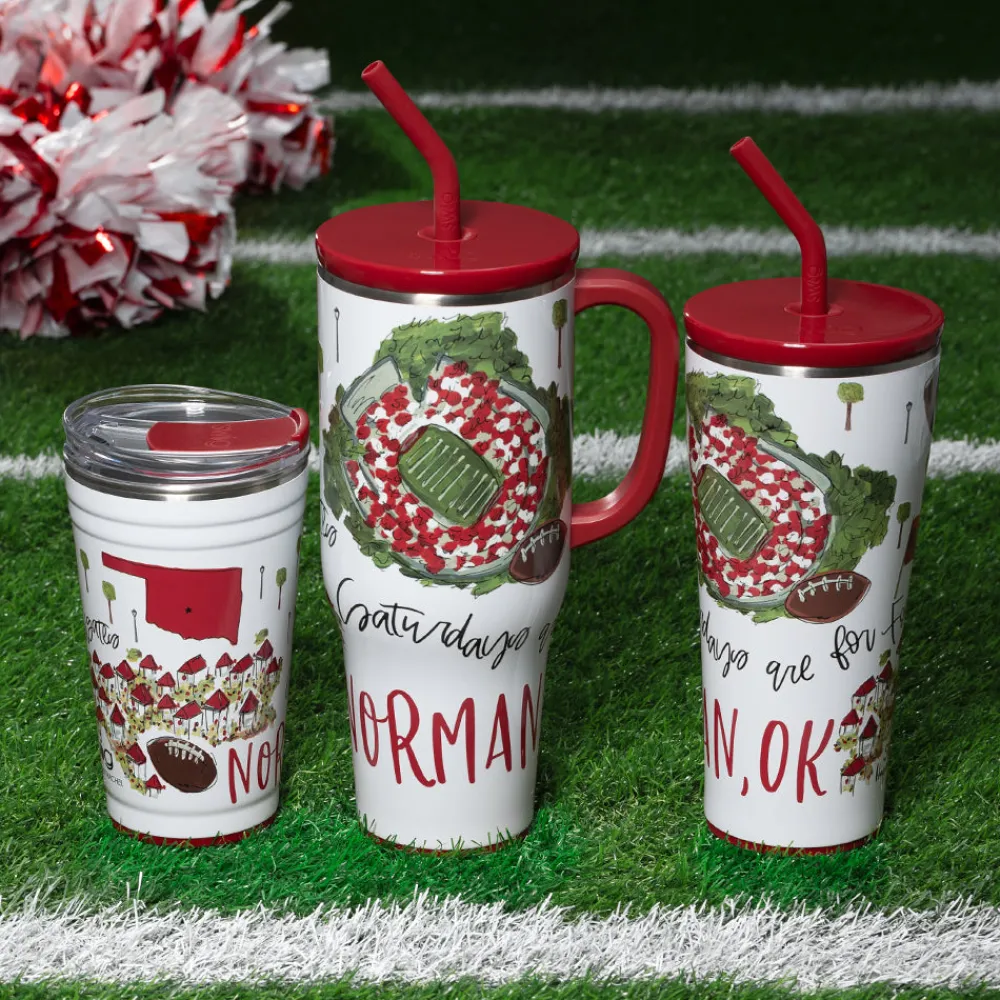 Swig Life Tumblers New Sizes!|Gameday^Saturdays In Norman, OK 32oz Straw Tumbler -