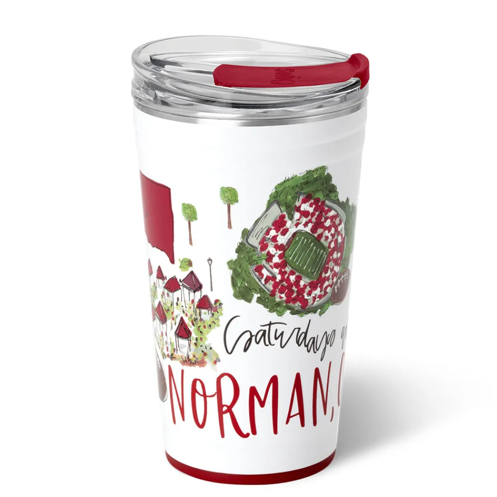 Swig Life Tumblers New Sizes!|Gameday^Saturdays In Norman, OK 24oz Party Cup -