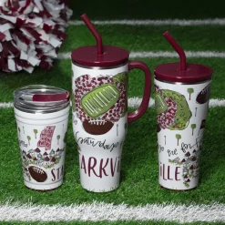 Swig Life Tumblers New Sizes!|Gameday^Saturdays In Starkville, MS 32oz Straw Tumbler -