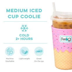Swig Life Drink Coolies New Sizes!|Scoop There It Is^Scoop There It Is Medium Iced Cup Coolie