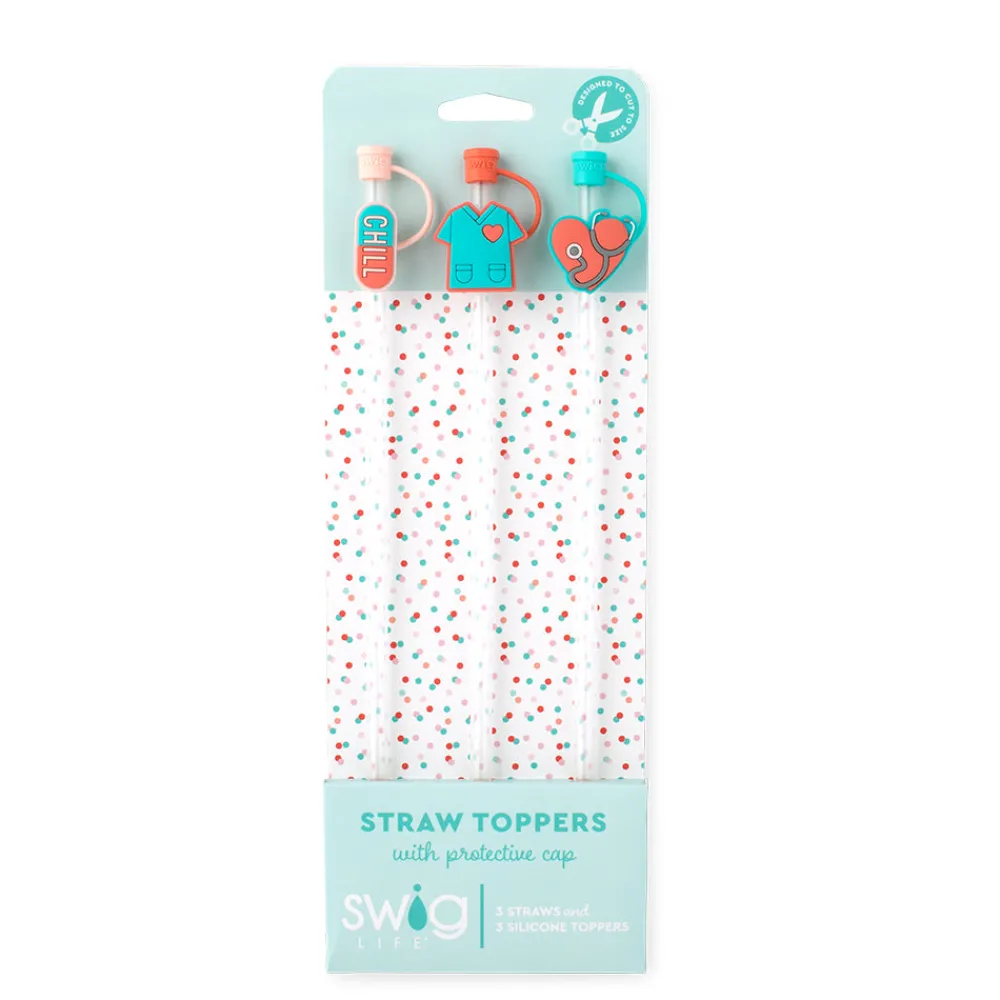 Swig Life Lids, Straws + More|Scrub Life Best Seller!^Scrub Life Straw Topper Set