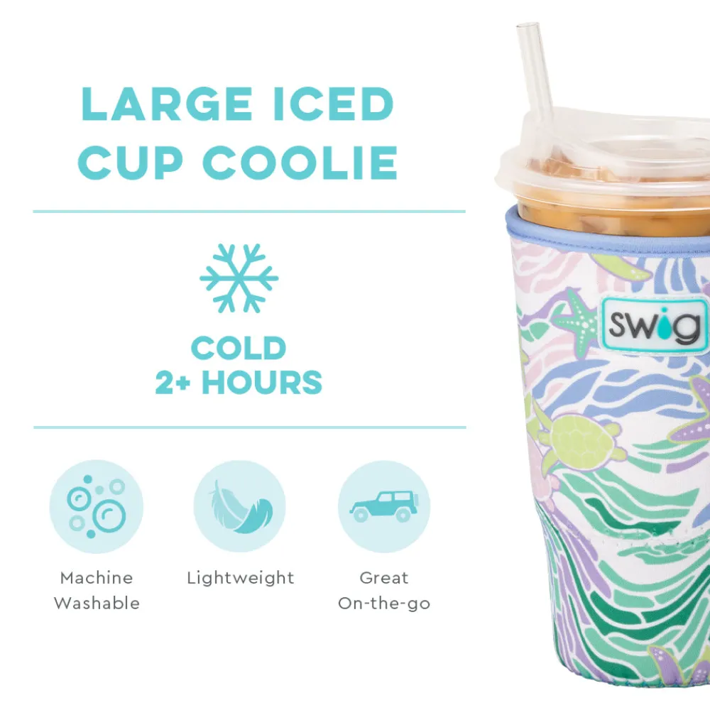 Swig Life Drink Coolies New Sizes!|Sea Swirl^Sea Swirl Large Iced Cup Coolie