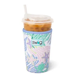 Swig Life Drink Coolies New Sizes!|Sea Swirl^Sea Swirl Medium Iced Cup Coolie