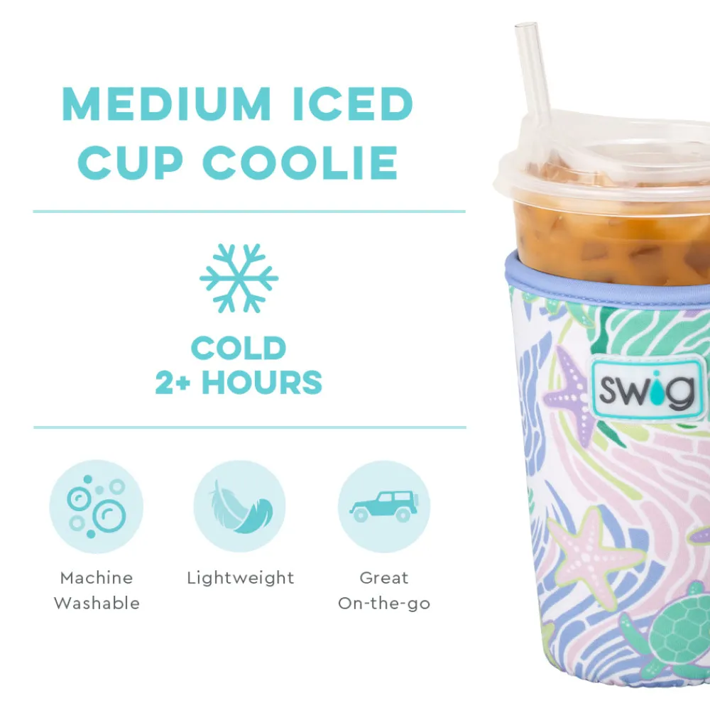 Swig Life Drink Coolies New Sizes!|Sea Swirl^Sea Swirl Medium Iced Cup Coolie