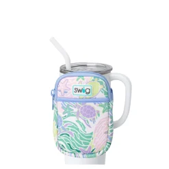 Swig Life Travel Mugs|Drinking Buddies^Sea Swirl Mega Mug Pouch