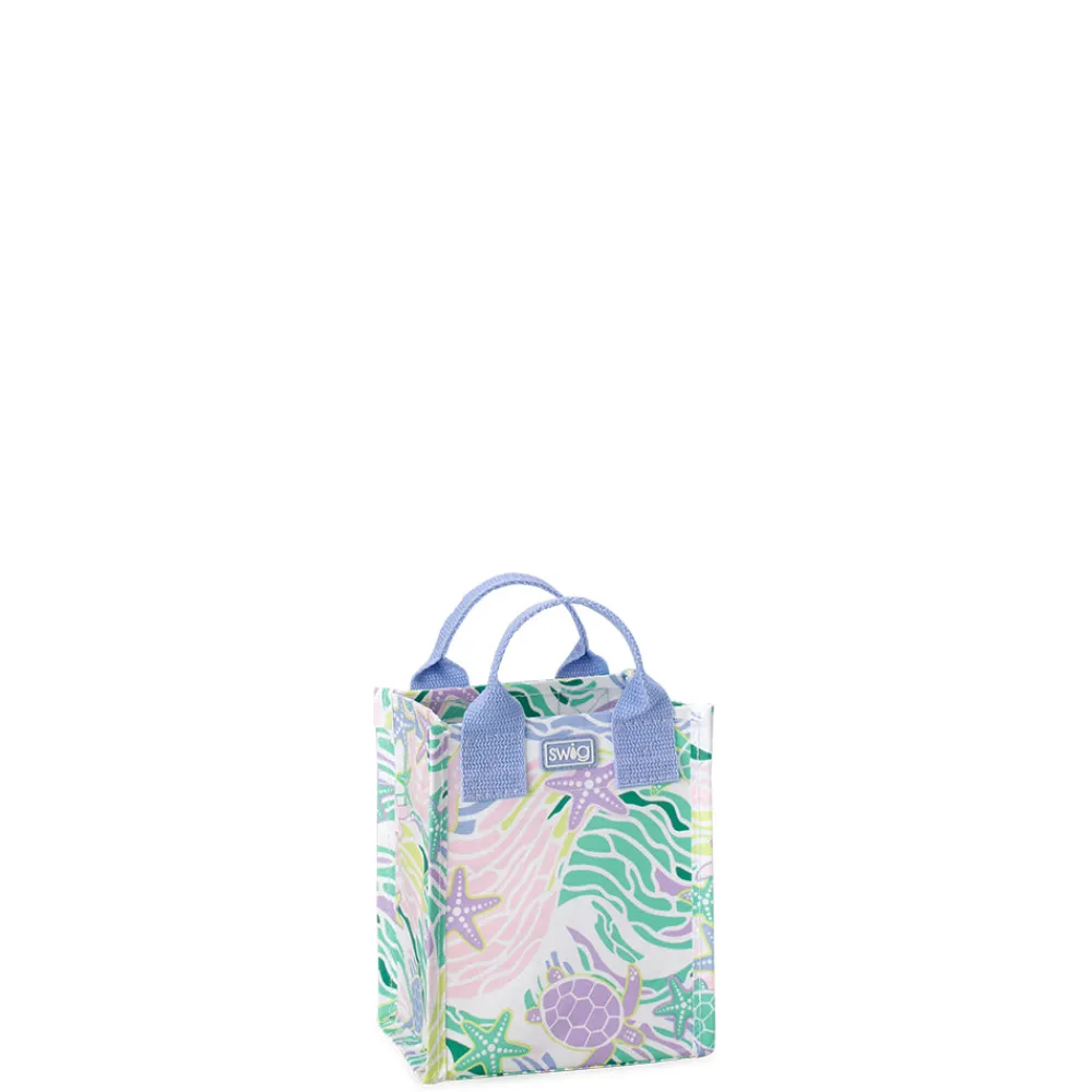 Swig Life Reusable Gift Bags|Sea Swirl^Sea Swirl Mini Reusable Gift Bag