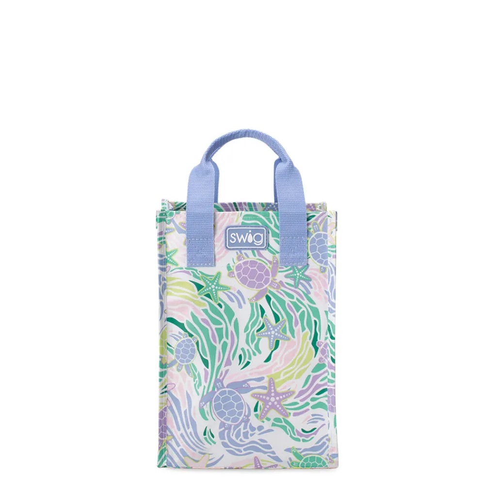 Swig Life Reusable Gift Bags|Sea Swirl^Sea Swirl Tall Reusable Gift Bag