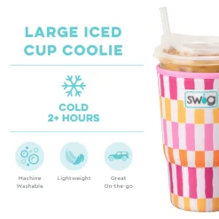 Swig Life Drink Coolies New Sizes!|Sherbet Stripe^Sherbet Stripe Large Iced Cup Coolie