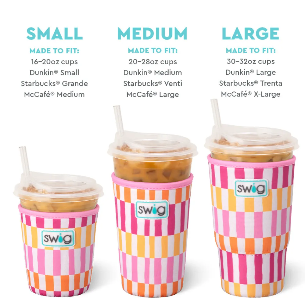 Swig Life Drink Coolies New Sizes!|Sherbet Stripe^Sherbet Stripe Large Iced Cup Coolie