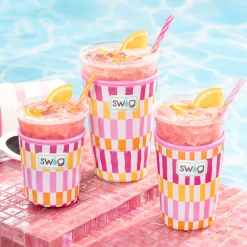Swig Life Drink Coolies New Sizes!|Sherbet Stripe^Sherbet Stripe Medium Iced Cup Coolie