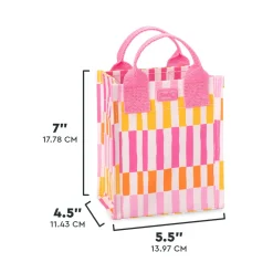 Swig Life Reusable Gift Bags|Sherbet Stripe^Sherbet Stripe Mini Reusable Gift Bag