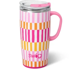 Swig Life Travel Mugs|Sherbet Stripe^Sherbet Stripe Travel Mug 22oz
