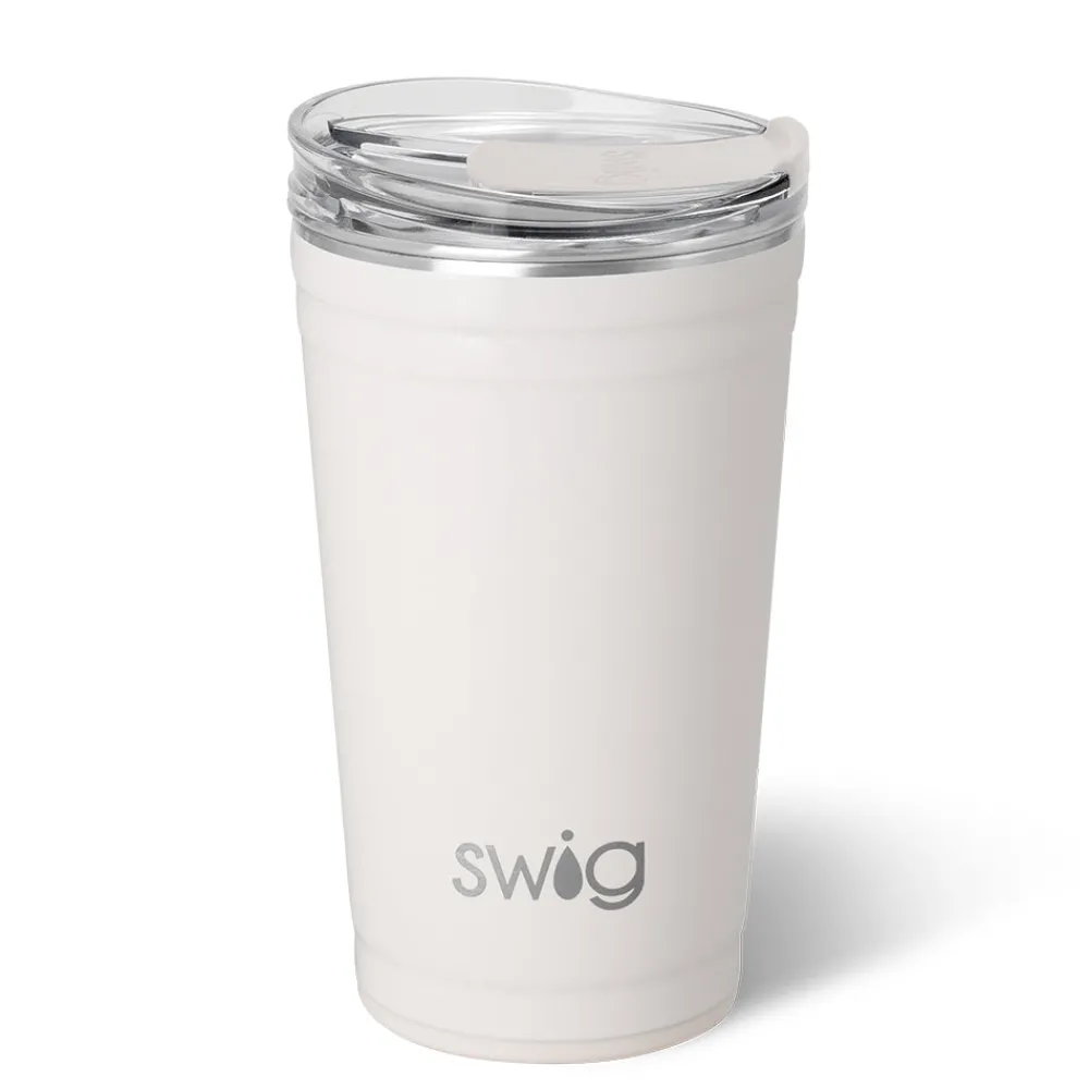 Swig Life Tumblers New Sizes!|Shimmers^Shimmer Pearl 24oz Insulated Party Cup -