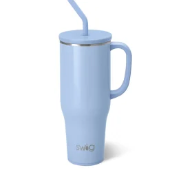 Swig Life Tumblers New Sizes!|Travel Mugs^Shimmer Perwinkle 40oz Mega Mug with Handle -