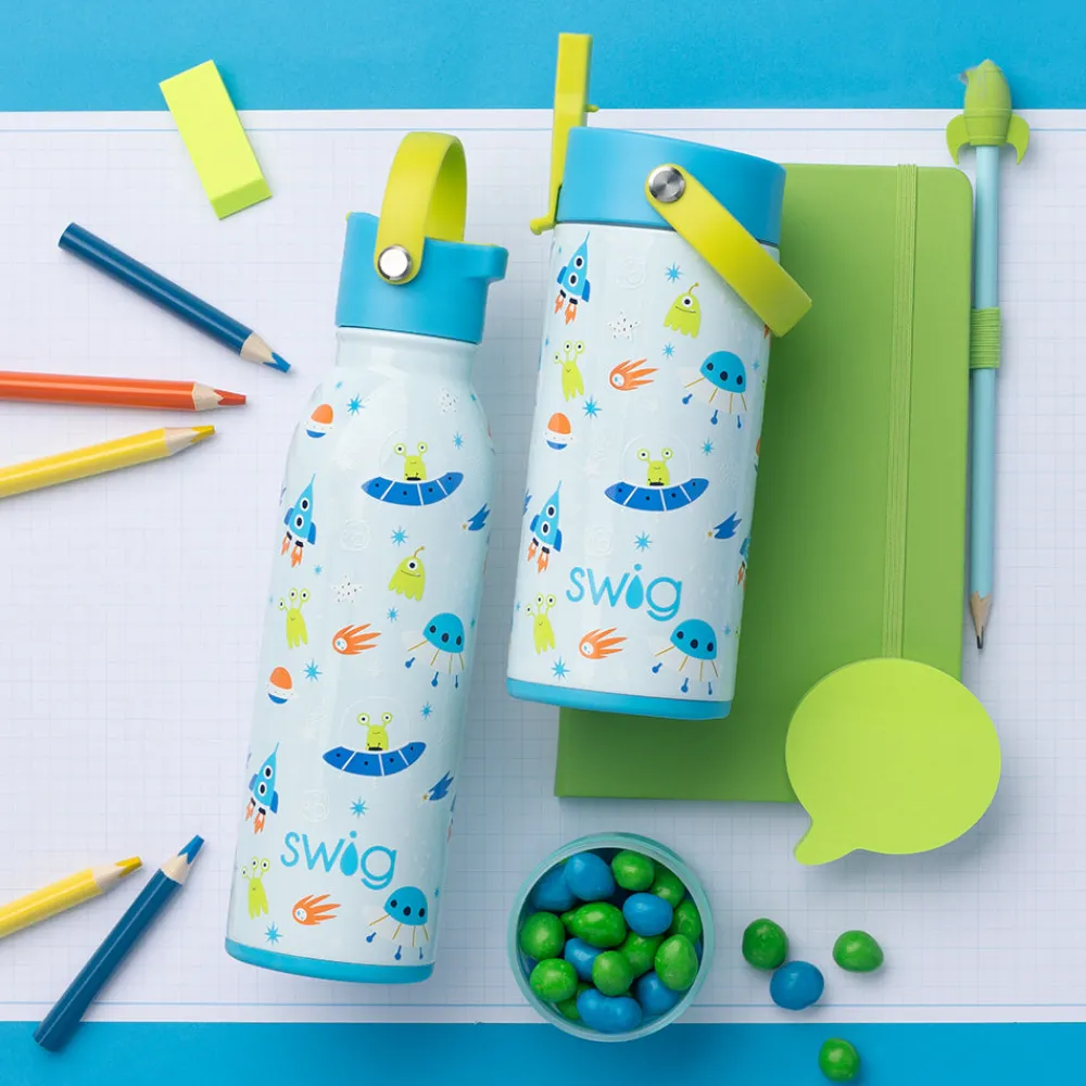 Swig Life Water Bottles|Sips For Kids^Space Camp 16oz Flip + Sip Water Bottle -