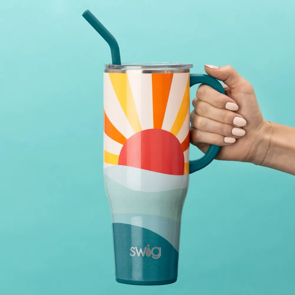 Swig Life Tumblers New Sizes!|Travel Mugs^Sun Dance 40oz Mega Mug -