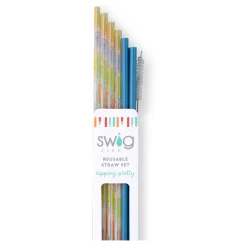 Swig Life Lids, Straws + More|Teacher Life Best Seller!^Teacher Life + Blue Reusable Straw Set