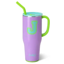 Swig Life Tumblers New Sizes!|Travel Mugs^Ultra Violet Initial J Mega Mug 40oz