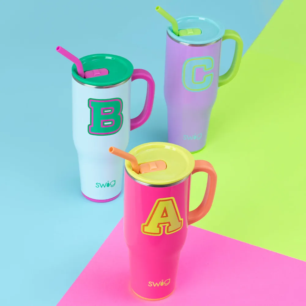 Swig Life Tumblers New Sizes!|Travel Mugs^Ultra Violet Initial J Mega Mug 40oz