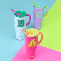 Swig Life Tumblers New Sizes!|Travel Mugs^Ultra Violet Initial M Mega Mug 40oz