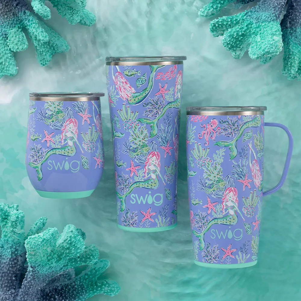 Swig Life Travel Mugs|Under The Sea^Under The Sea 22oz Travel Mug with Handle -