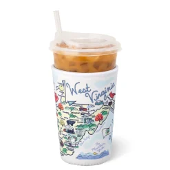 Swig Life Drink Coolies New Sizes!^West Virginia Medium Iced Cup Coolie