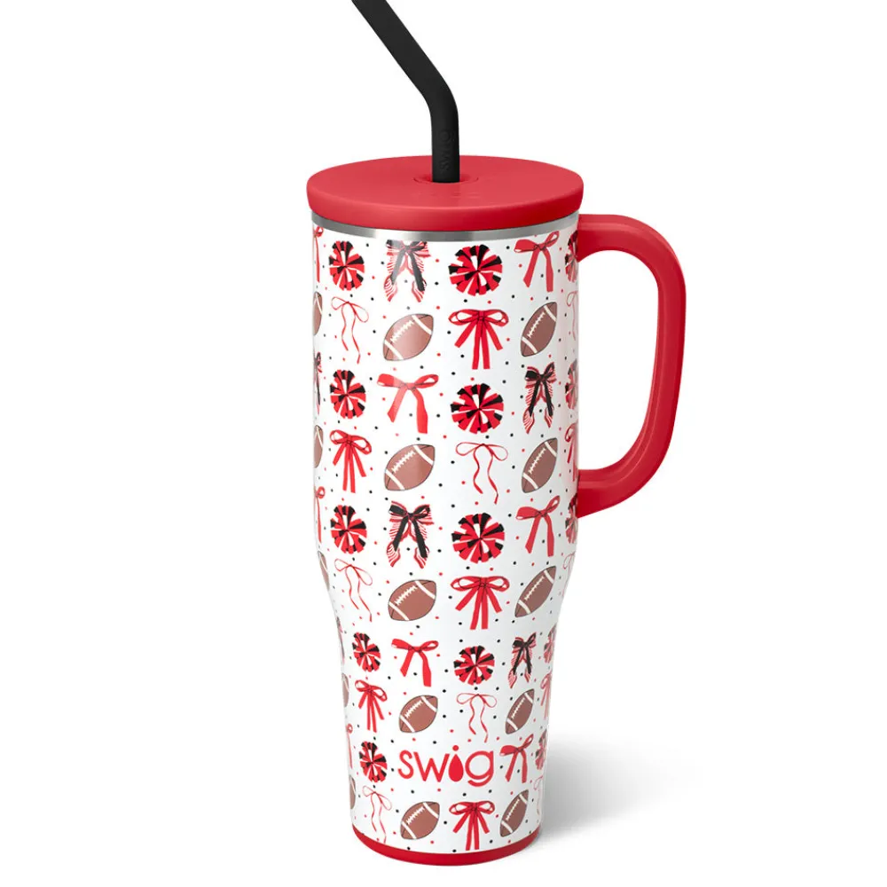 Swig Life Tumblers New Sizes!|Travel Mugs^We've Got Spirit Black + Red Mega Mug 40oz
