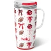 Swig Life Travel Mugs|We'Ve Got Spirit^We've Got Spirit Black + Red Travel Mug 22oz