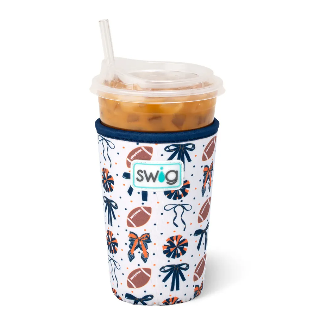 Swig Life Drink Coolies New Sizes!|We'Ve Got Spirit^We've Got Spirit Navy + Orange Medium Iced Cup Coolie