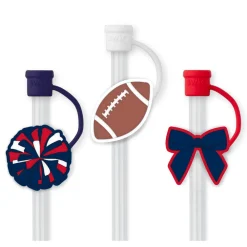 Swig Life Lids, Straws + More|We'Ve Got Spirit^We've Got Spirit Navy + Red Straw Topper Set
