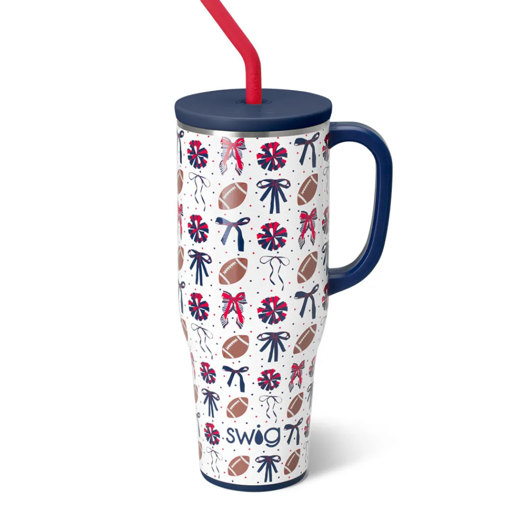 Swig Life Tumblers New Sizes!|Travel Mugs^We've Got Spirit Navy + Red Mega Mug 40oz